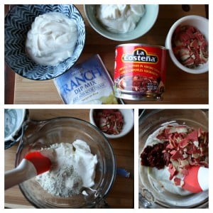 Ingredients for Bacon Ranch Dip Ingredients for Bacon Ranch Dip