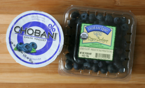 Frozen yogurt covered blueberries - ingredients