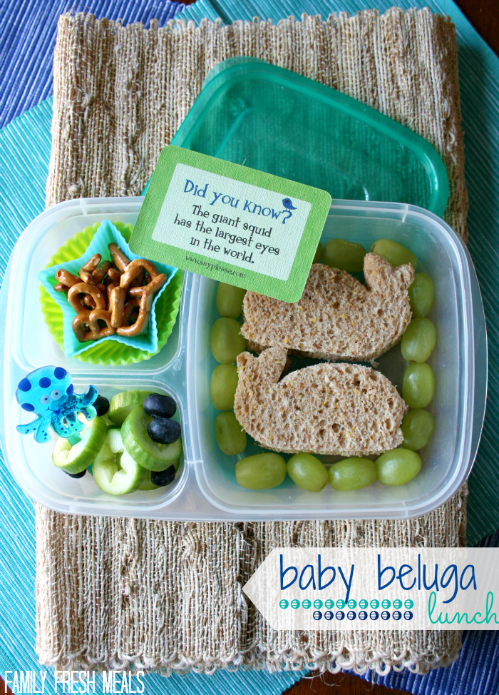 Baby Beluga Lunch with Lunchbox Love- FamilyFreshMeals.com
