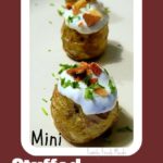 Mini Stuffed Potatoes on a plate