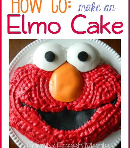 How to make an Elmo Cake - FamilyFreshMeals.com -