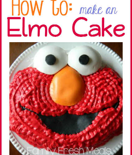 How to make an Elmo Cake - FamilyFreshMeals.com -