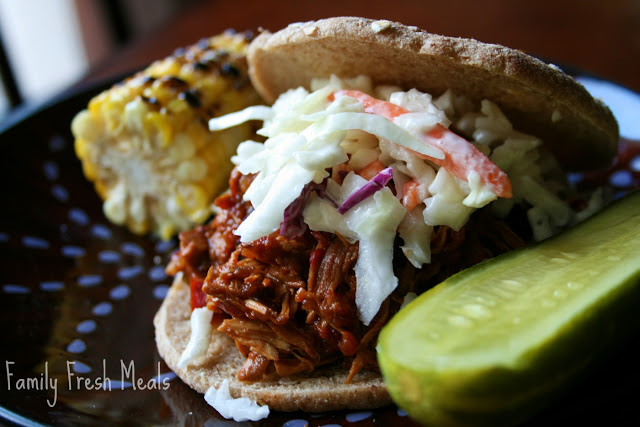 Slow Cooker Buffalo Chicken Sandwiches