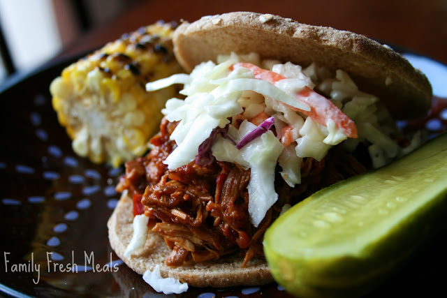 Slow Cooker Buffalo Chicken Sandwiches-image