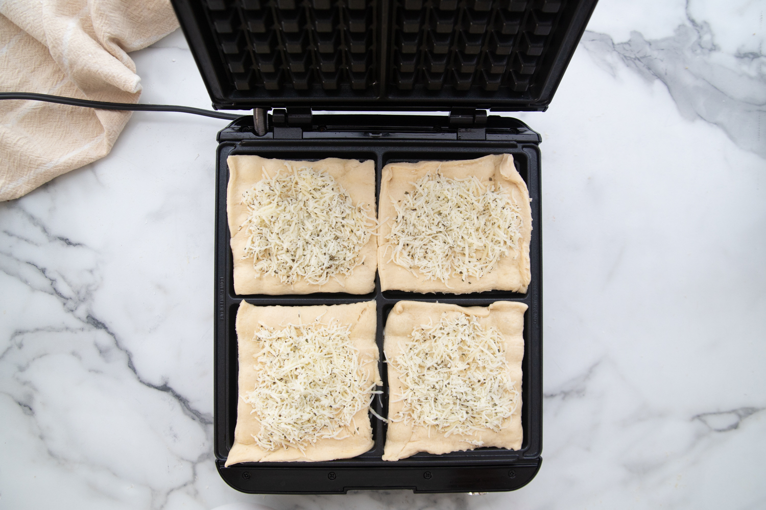 Add cheese to the dough