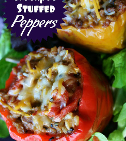 30 Easy Crockpot Recipes - crockpot stuffed bell peppers