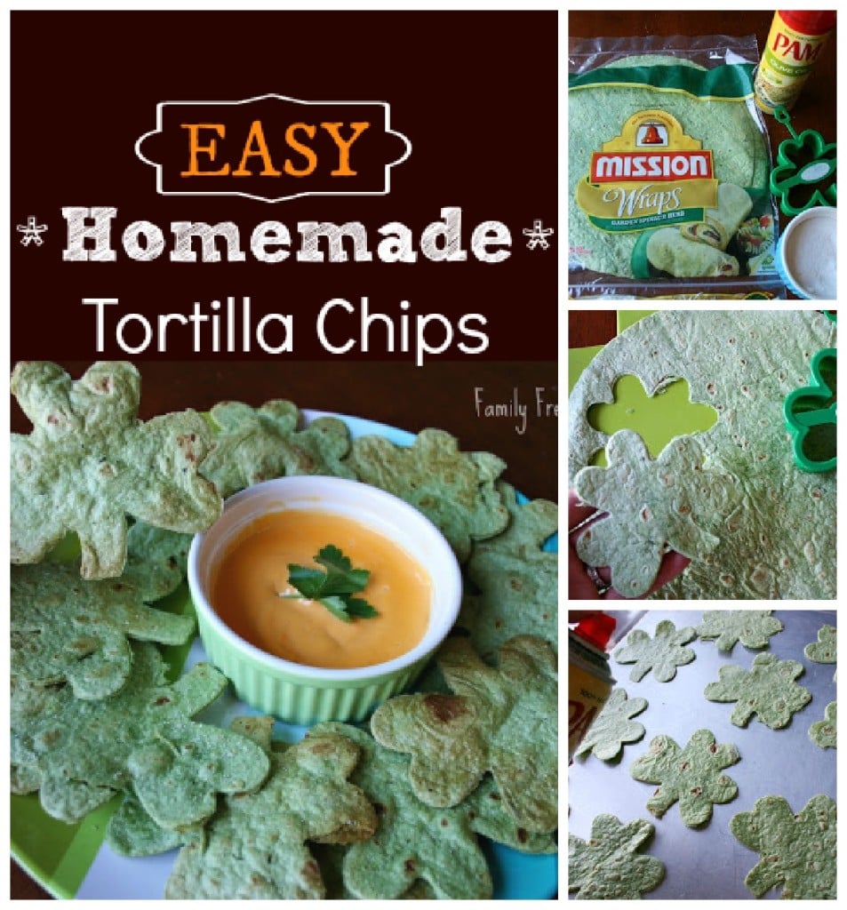 EASY Homemade Tortilla Chips recipe via @familyfresh