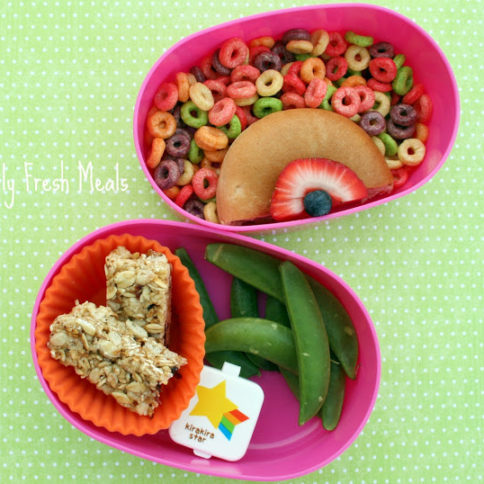 top down image of Somewhere Over The Rainbow Lunchbox