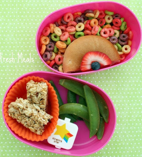 top down image of Somewhere Over The Rainbow Lunchbox
