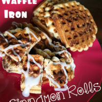 Cinnamon Rolls: Waffle Style
