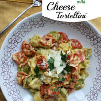 Pumpkin Alfredo with Cheese Tortellini
