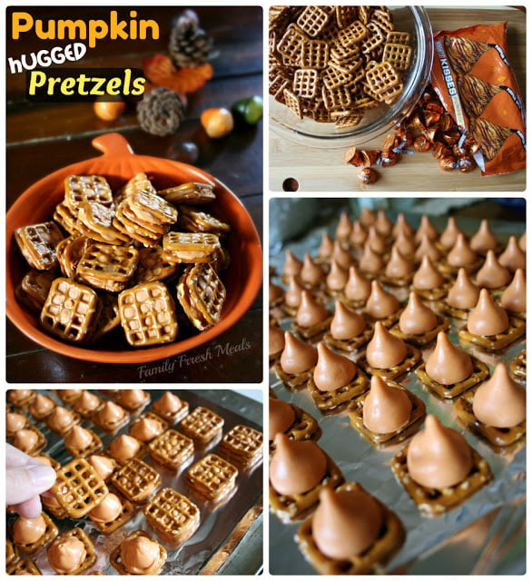 Pumpkin Hugged Pretzels