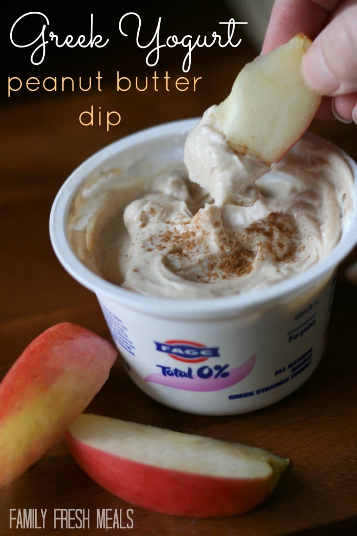 Peanut Butter Greek Yogurt Fruit Dip - Project Meal Plan