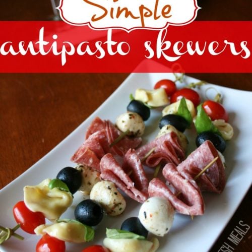 Simple Antipasto Skewers - FamilyFreshMeals.com