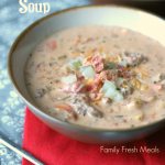 Crockpot Bacon Cheeseburger Soup - FamilyFreshMeals