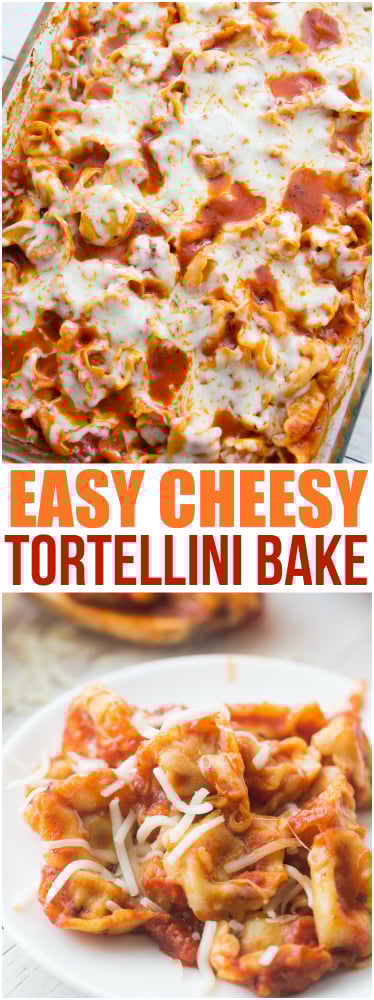 Easy Cheesy Tortellini Pasta Bake via @familyfresh