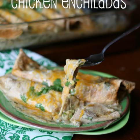 Avocado Chicken Enchiladas
