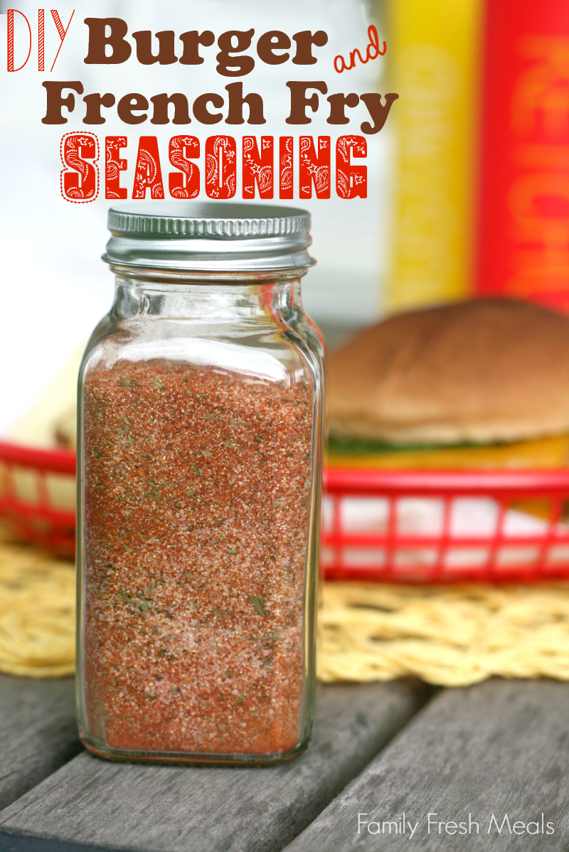 Best Burger & French Fry Seasoning #famiyfreshmeals #diy #seasoning #frenchfry #burgerseasoning #fathersday #easyrecipe #savory via @familyfresh