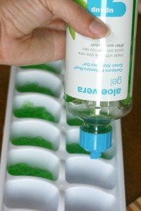 DIY Sunburn Relief - Aloe Ice Cubes