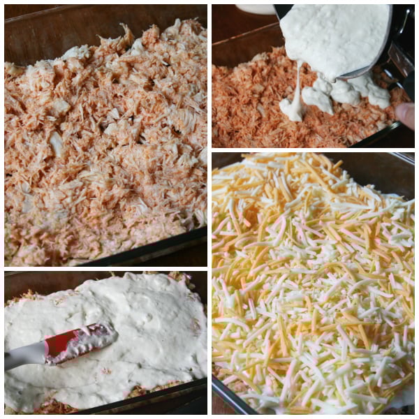 collage image showing the steps to make the recipe