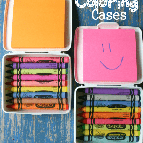 Top down image of DIY Travel Coloring Cases