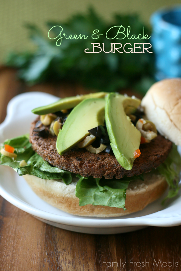Green and Black Burger - Family Fresh Meals