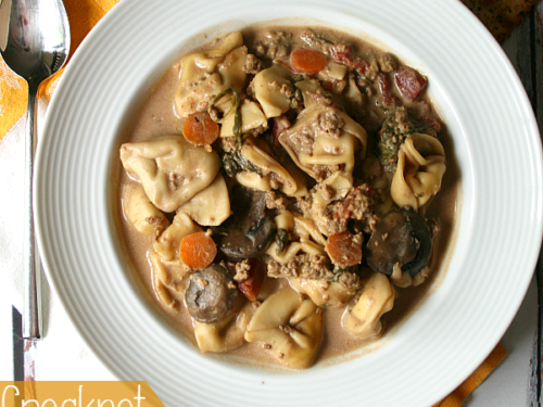 Creamy Crockpot Tortellini Soup Family Fresh Meals