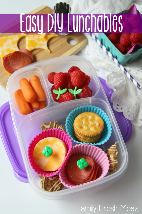 Easy Peasy DIY Lunchables -- FamilyFreshMeals.com