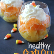 Healthy Halloween Snack Candy Corn Fruit Cocktail
