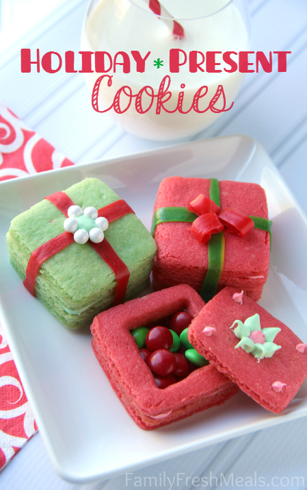 Crafty Holiday Cookies for Kids 3D Present Cookies