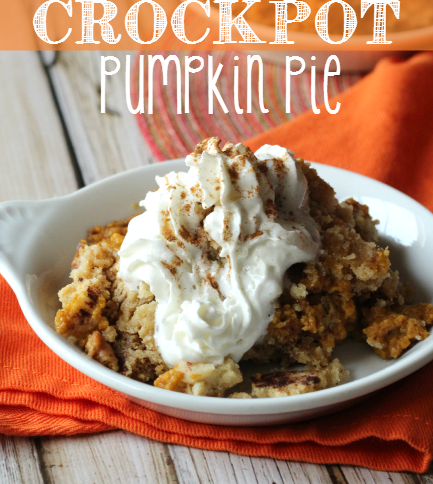 Crockpot Pumpkin Pie -- FamilyFreshMeals.com
