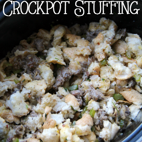 Savory Crockpot Stuffing - FamilyFreshMeals.com
