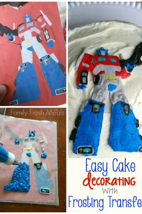 Easy Cake Decorating with Frosting Transfers