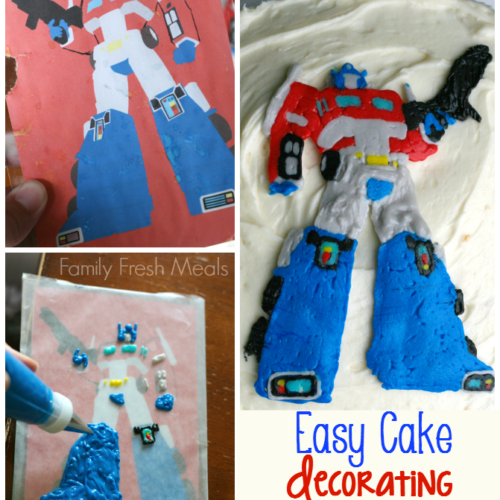 Easy Cake Decorating with Frosting Transfers