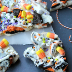 Halloween Bark broken into piece