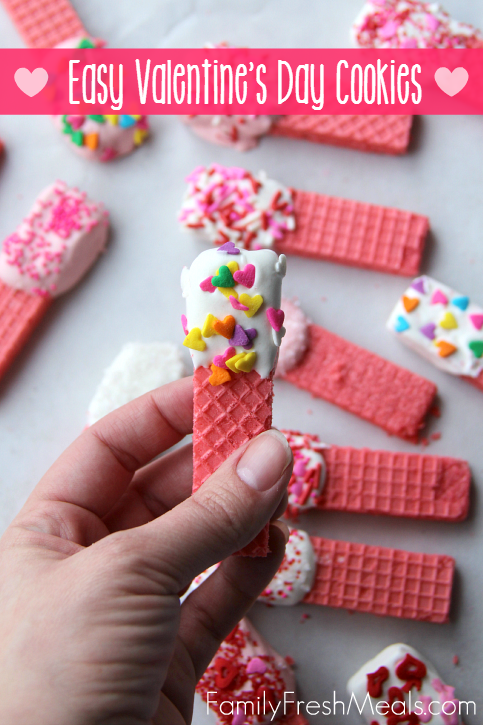 Hand holding a Valentine's Day Cookies