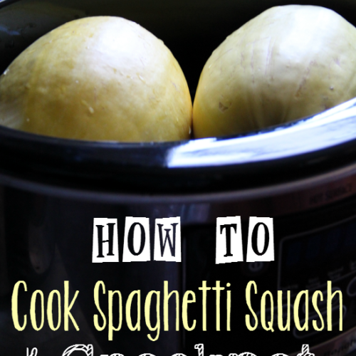 How to Cook Spaghetti Squash in the Crockpot - FamilyFreshMeals.com -