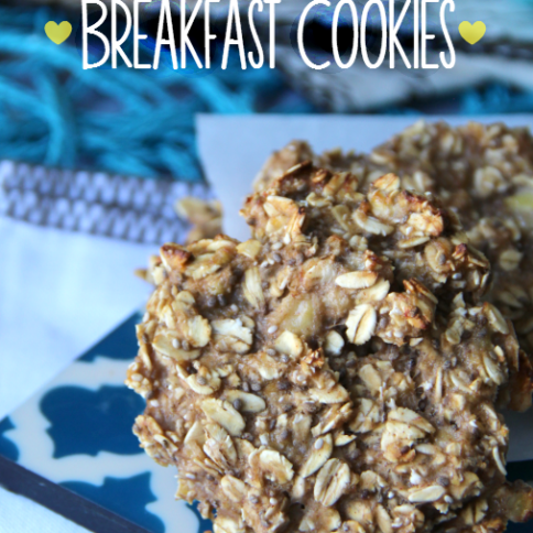 Healthy Breakfast Cookies on a plate