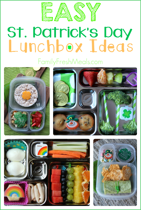 Fun St Patrick's Day Easy Lunchbox Ideas - Family Fresh Meals