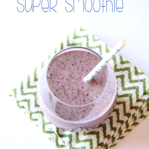 The BOSS - Blueberry Oatmeal Super Smoothie - FamilyFreshMeals.com