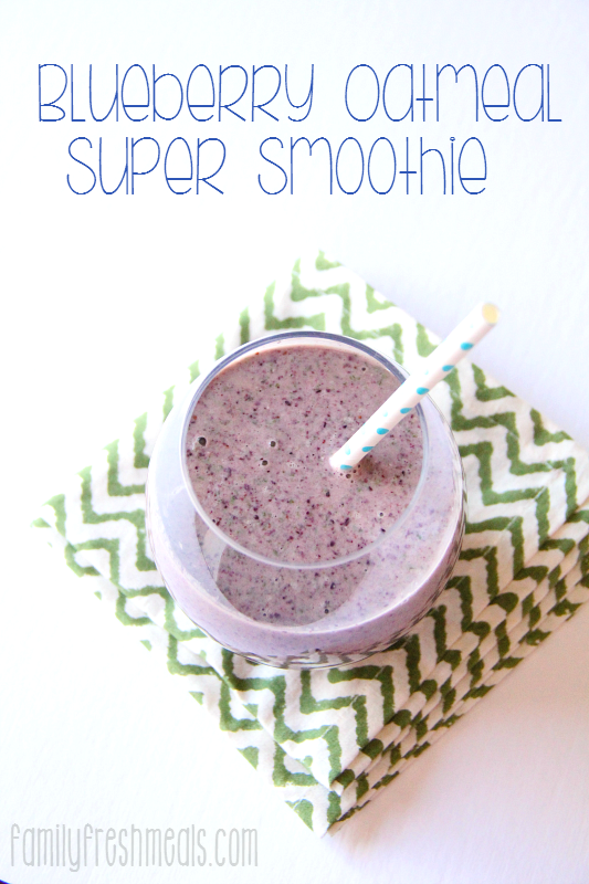 Blueberry Oatmeal Super Smoothie