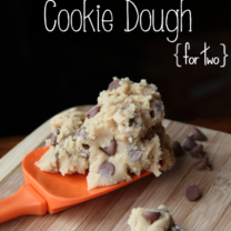 Edible Cookie Dough Recipe {for two}