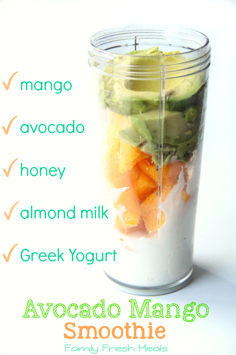 Avocado Mango Smoothie Family Fresh Meals