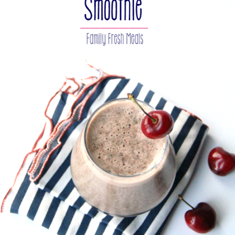 Chocolate Cherry Smoothie --- FamilyFreshMeals.com