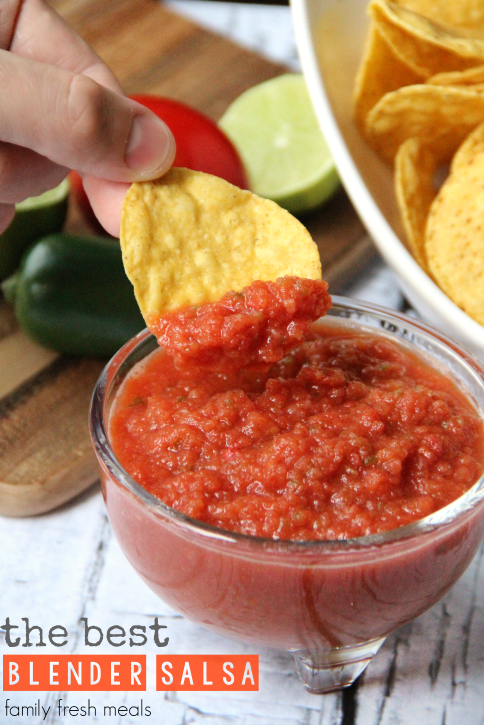 Blender Salsa | Easy Appetizer Recipes For A Big Crowd | Homemade Recipes