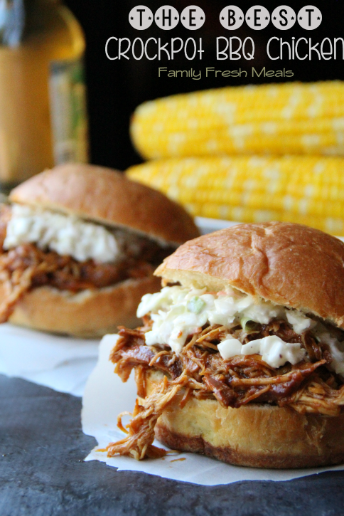 The Best Crockpot BBQ Chicken - Family Fresh Meals -