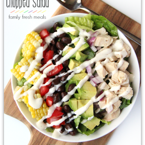 Fiesta Chopped Salad ---- FamilyFreshMeals.com