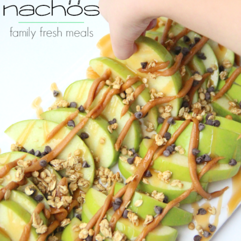 Caramel Apple Nachos --- FamilyFreshMeals.com --