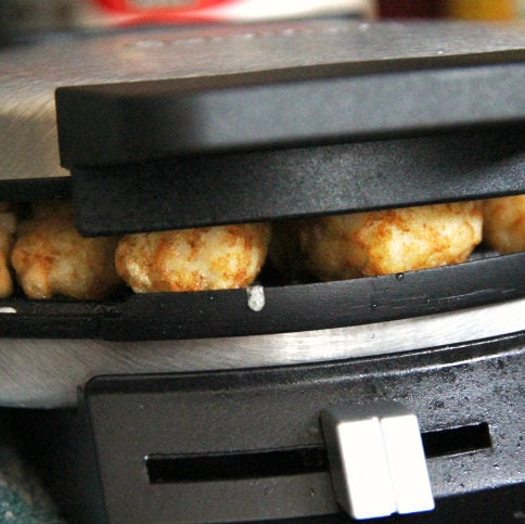 Waffle Iron Hash Brown Tater Tots - Step 3 - FamilyFreshMeals