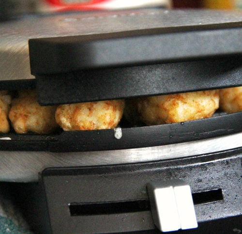 Waffle Iron Hash Brown Tater Tots - Step 3 - FamilyFreshMeals